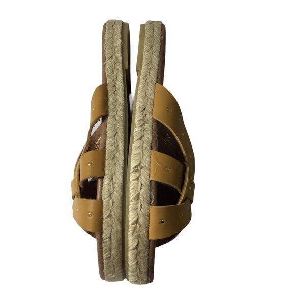 Calzados Picon Flat Sandals Mustard Leather Sz 6.5 - Picture 8 of 10